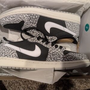 Nike Black and White Low-Top Sneakers